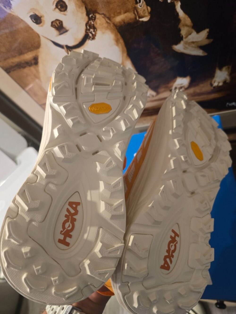 Hoka Mafate Three2 Sun Coral 1141572 / SRLL Running Hiking Shoes Mens 12 NEW - Picture 9 of 10